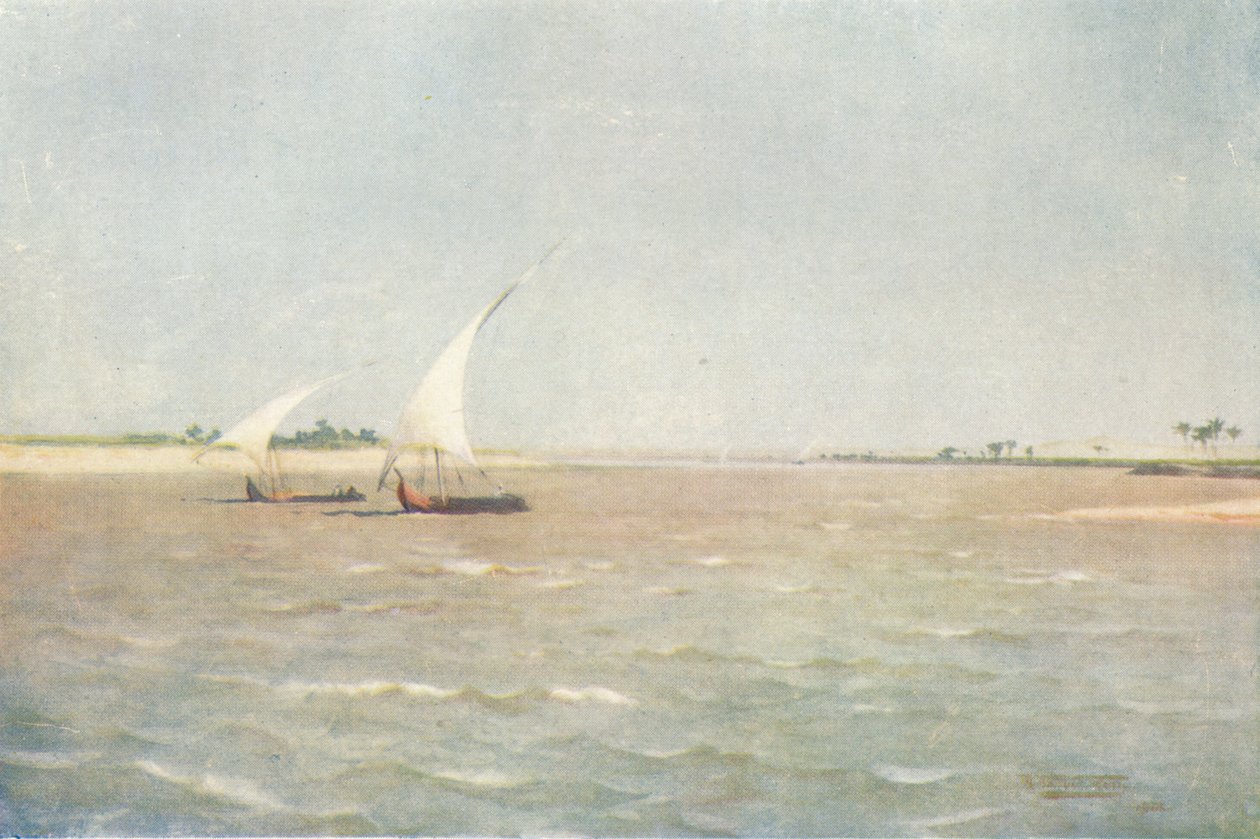 Pohjoistuuli Ylä-Niilillä, c1880, 1904 tekijältä Robert George Talbot Kelly