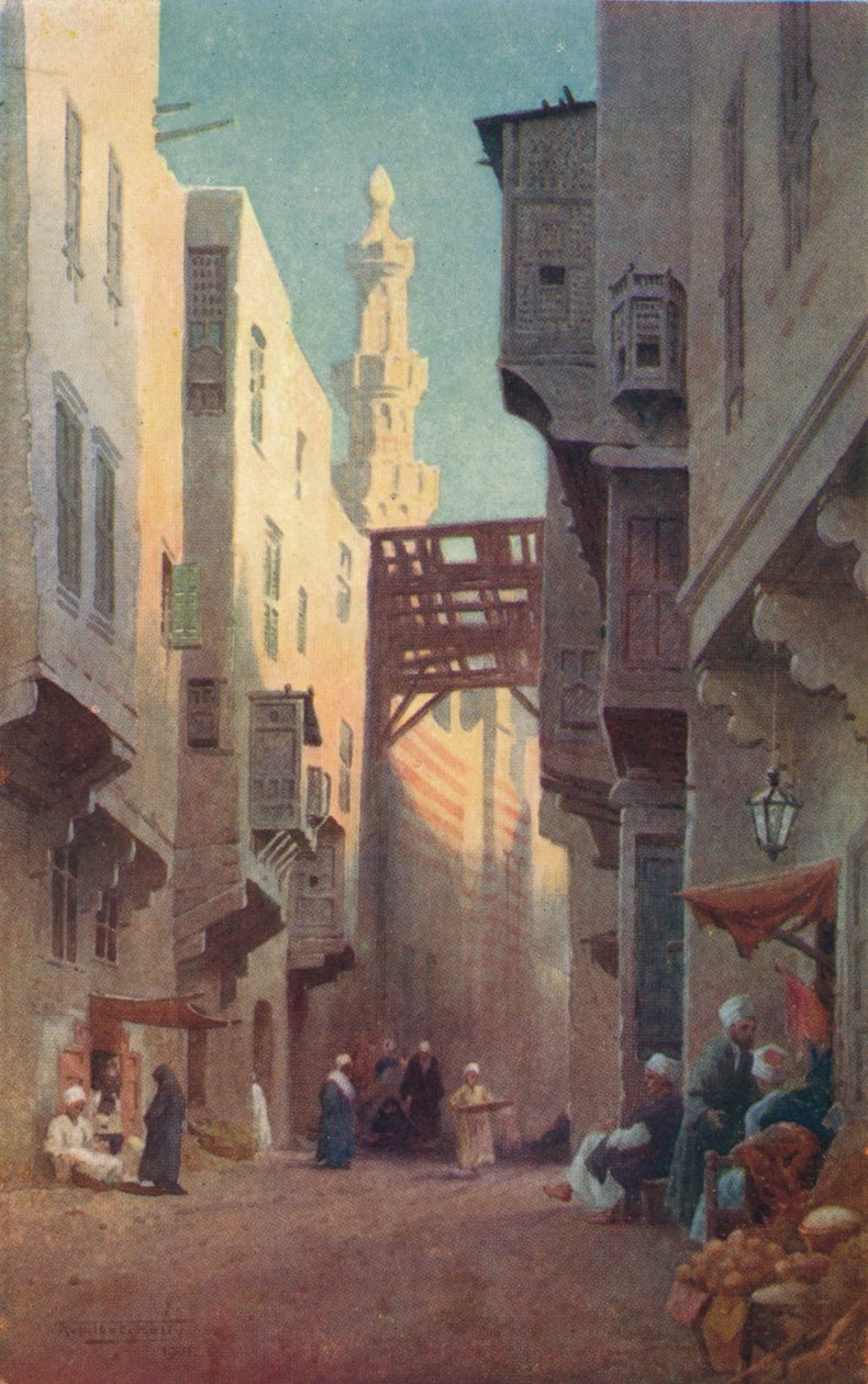 Sharia Bab-El-Wazir, Kairo, 1880, 1904 tekijältä Robert George Talbot Kelly