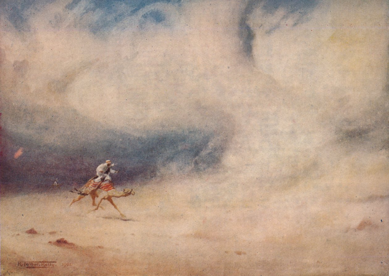 Whirlwind in the Desert, c1880, 1904 tekijältä Robert George Talbot Kelly