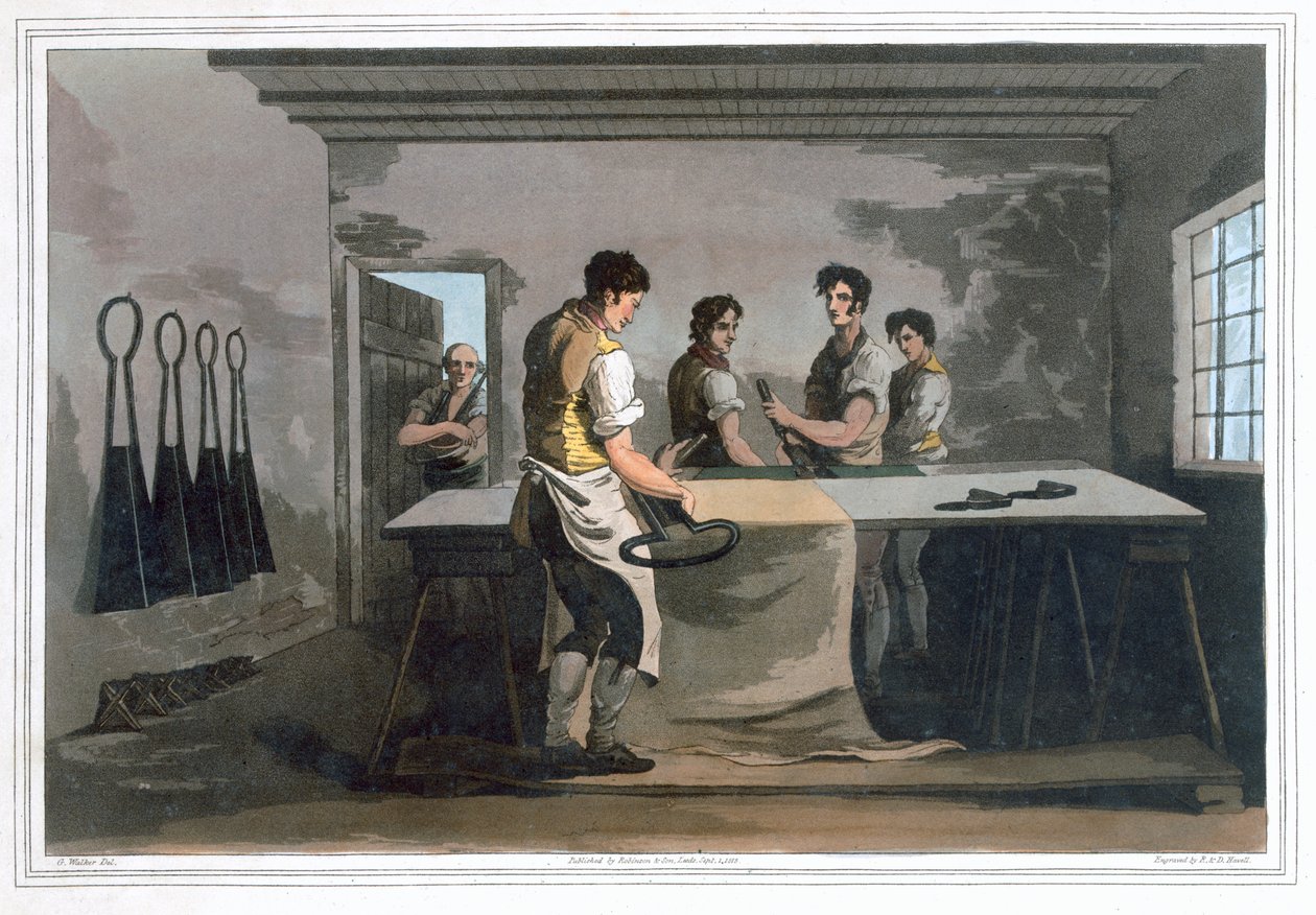 Vaatekaapit, 1814 tekijältä Robert Havell