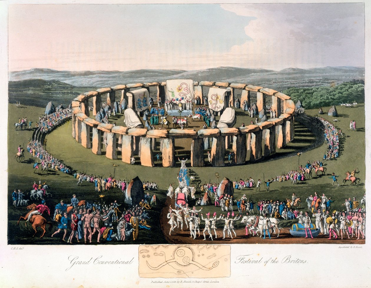 "Brittien suuri perinteinen festivaali", 1815 tekijältä Robert Havell