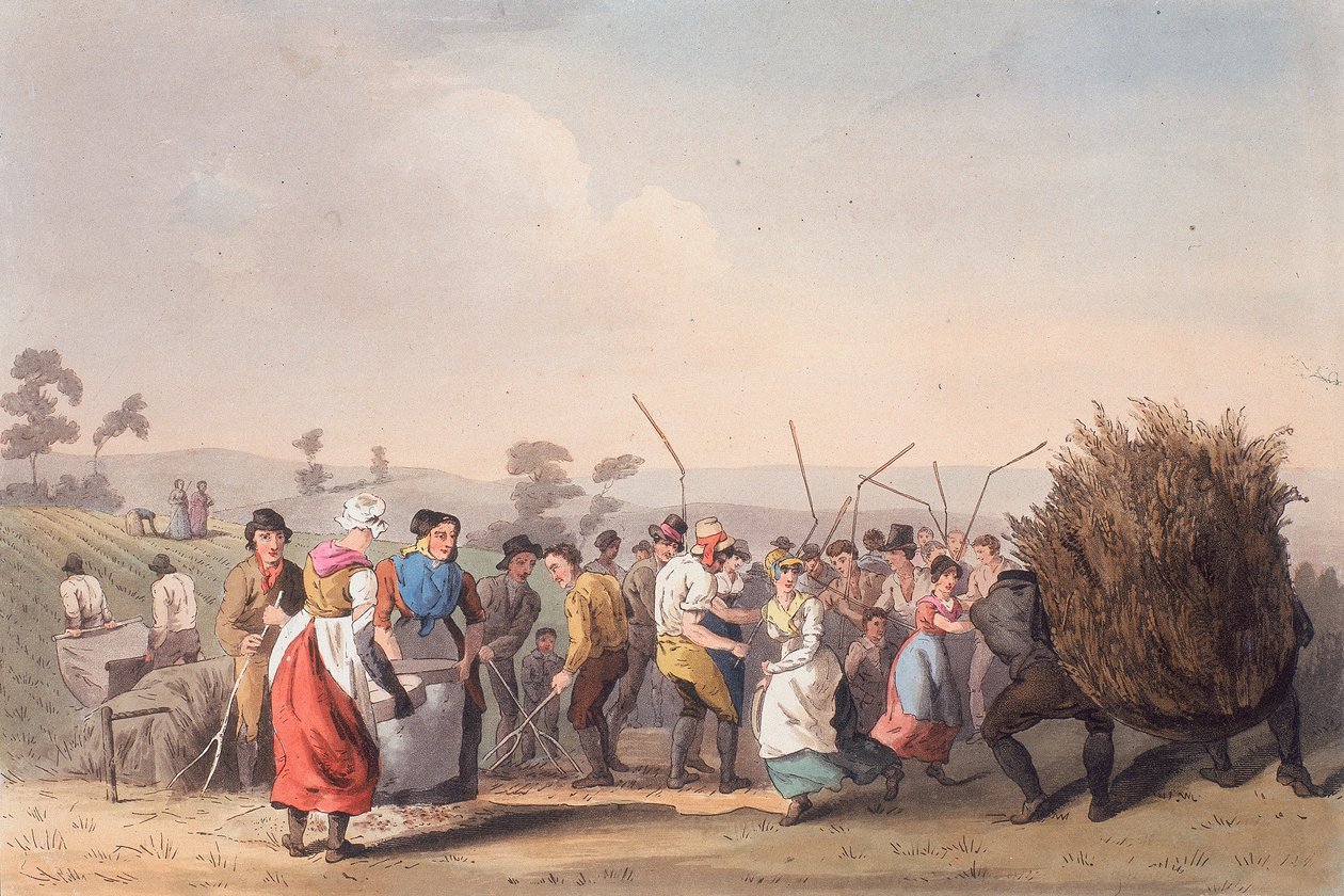 Raiskin puinti, 1.11.1813 tekijältä Robert Havell