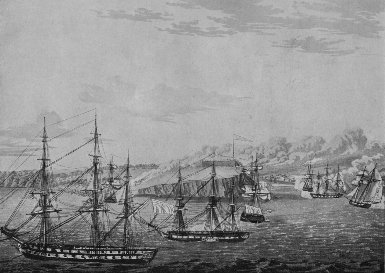 Oswegon kukistuminen, 1815 tekijältä Robert Havell