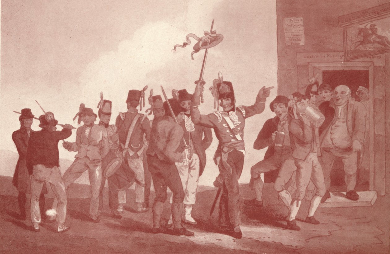 "Kolmeskymmeneskolmas rykmentti", c1814 1909 tekijältä Robert Havell