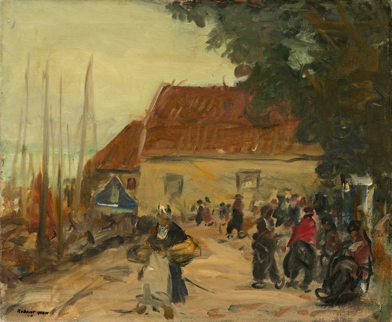 Volendam Street Scene tekijältä Robert Henri