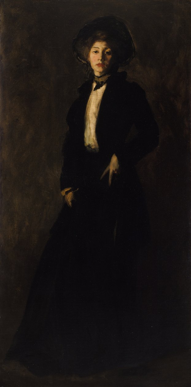 Nuori nainen mustissa tekijältä Robert Henri