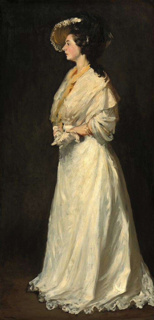 Nuori nainen valkoisissa tekijältä Robert Henri