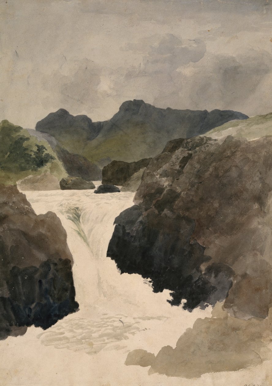 Skelwith Force, Westmorland, 1800-1820 tekijältä Robert Hills