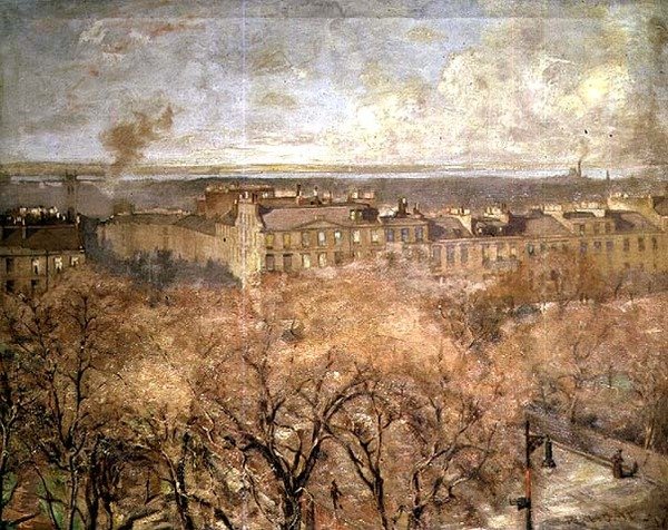 Heriot Row, Edinburgh (öljy kankaalle) tekijältä Robert Home