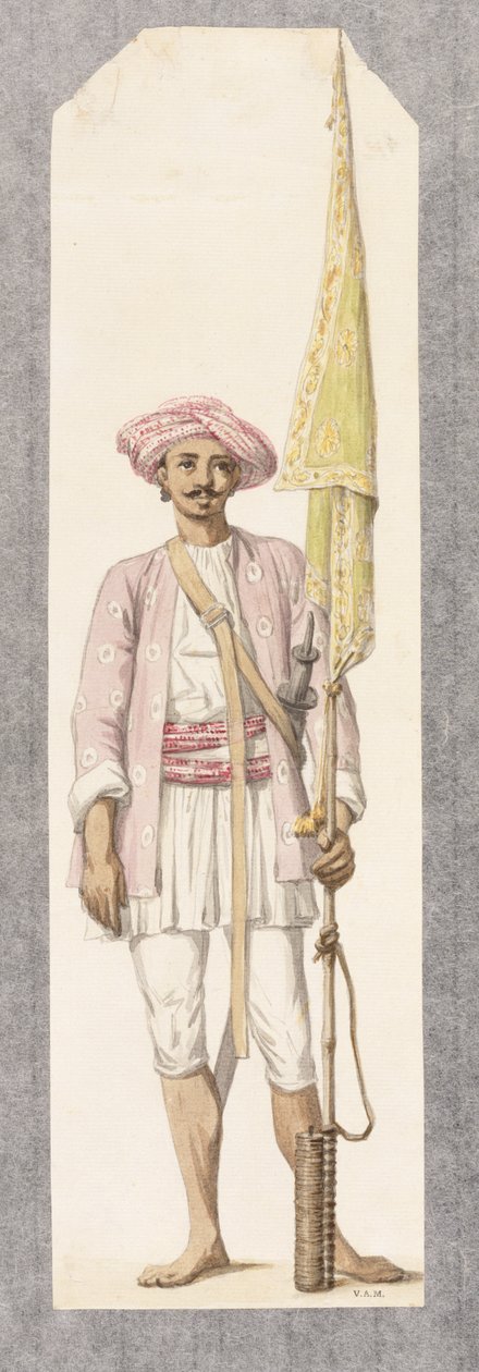Tipoo Sultanin (1750-99) rakettimies, noin 1793-4 (wc paperille). tekijältä Robert Hone