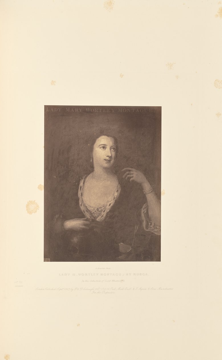 Lady M. Wortley Montagu, kirjoittanut Rusca tekijältä Robert Howlett