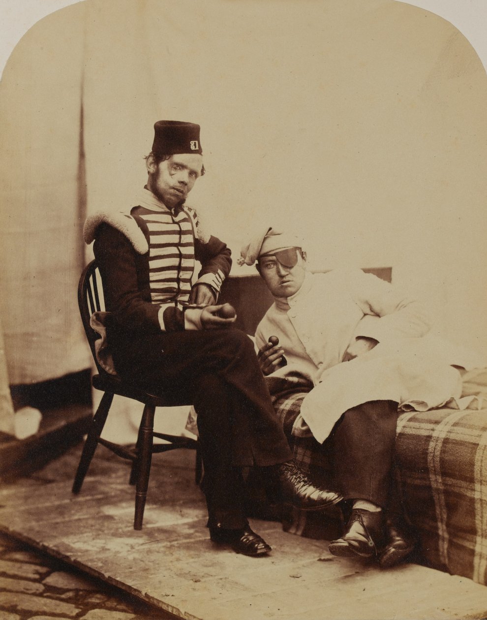 Lockart, 31. (Huntingdonshire) Jalkarykmentti, 1856 (seepiakuva) tekijältä Robert Howlett