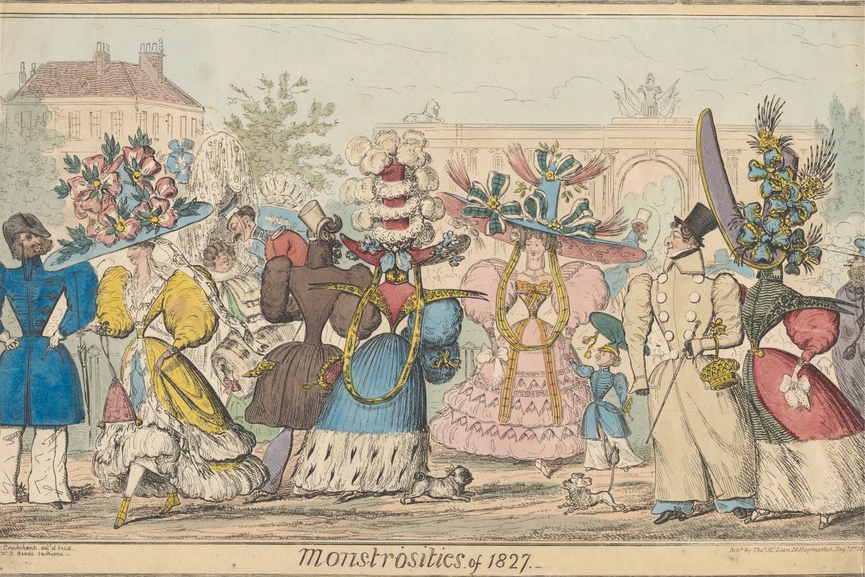 Vuoden 1827 hirviöt tekijältä Robert Isaac Cruikshank