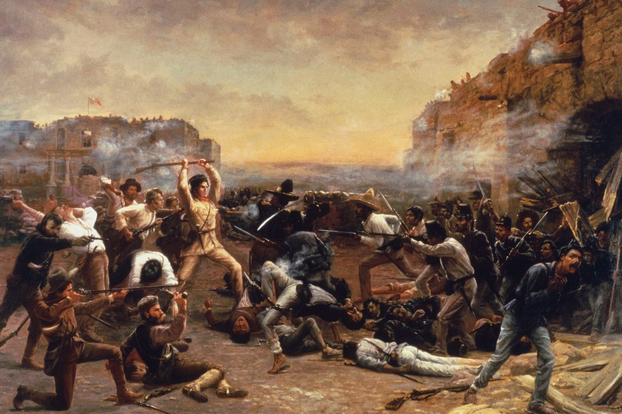 Alamon kaatuminen tai Crockettin viimeinen taistelu (The Fall of the Alamo or Crockett