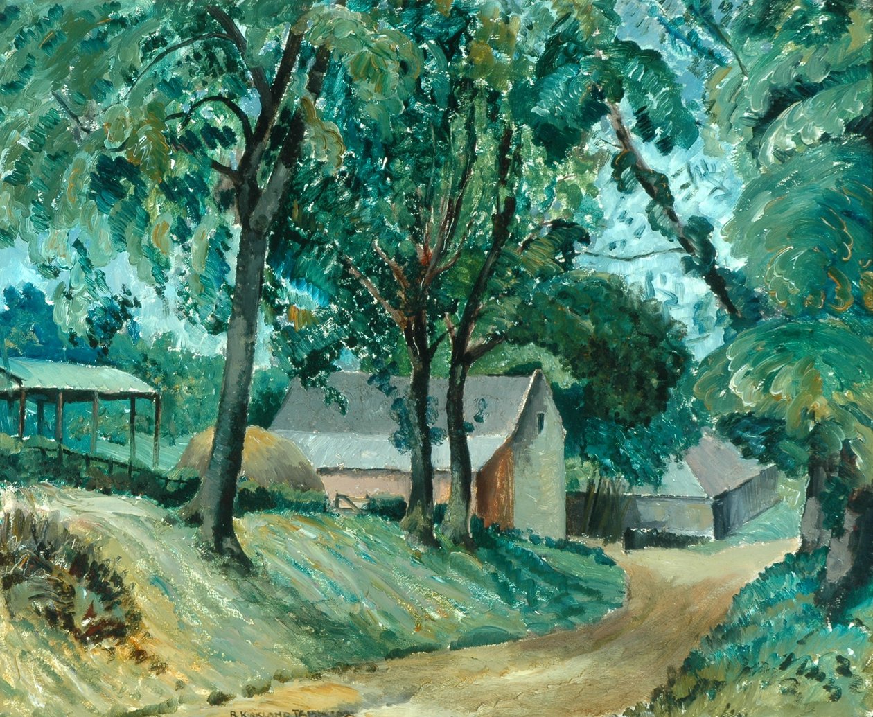 Cotswold Farm, n. 1934-35 (öljy aluksella) tekijältä Robert Kirkland Jamieson