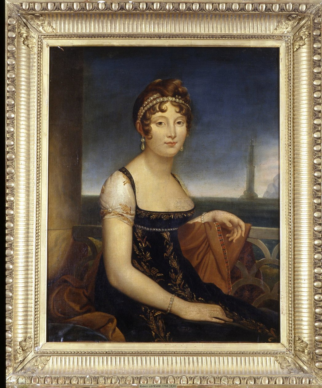 Marie-Paulette nimeltä Pauline Bonaparte, prinsessa Borghese (Napoleon I:n sisar) - kirjoittanut Robert Lefevre (1756-1830) tekijältä Robert Lefevre