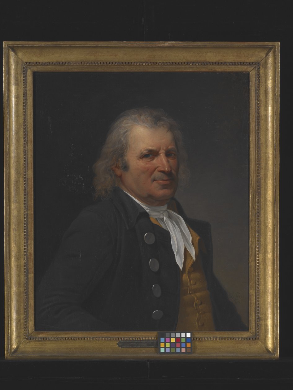 Retrato de um homem idoso (óleo sobre tela) finlandês tekijältä Robert Lefevre
