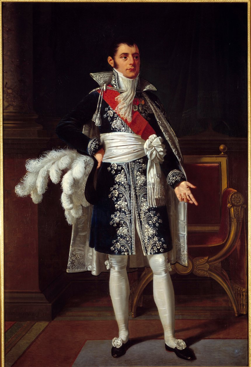 Rovigon herttuan (1774 - 1833) yleisen poliisiministerin Anne Jean Marie Rene Savaryn muotokuva. Robert Lefevren (1755-1830) maalaus tekijältä Robert Lefevre
