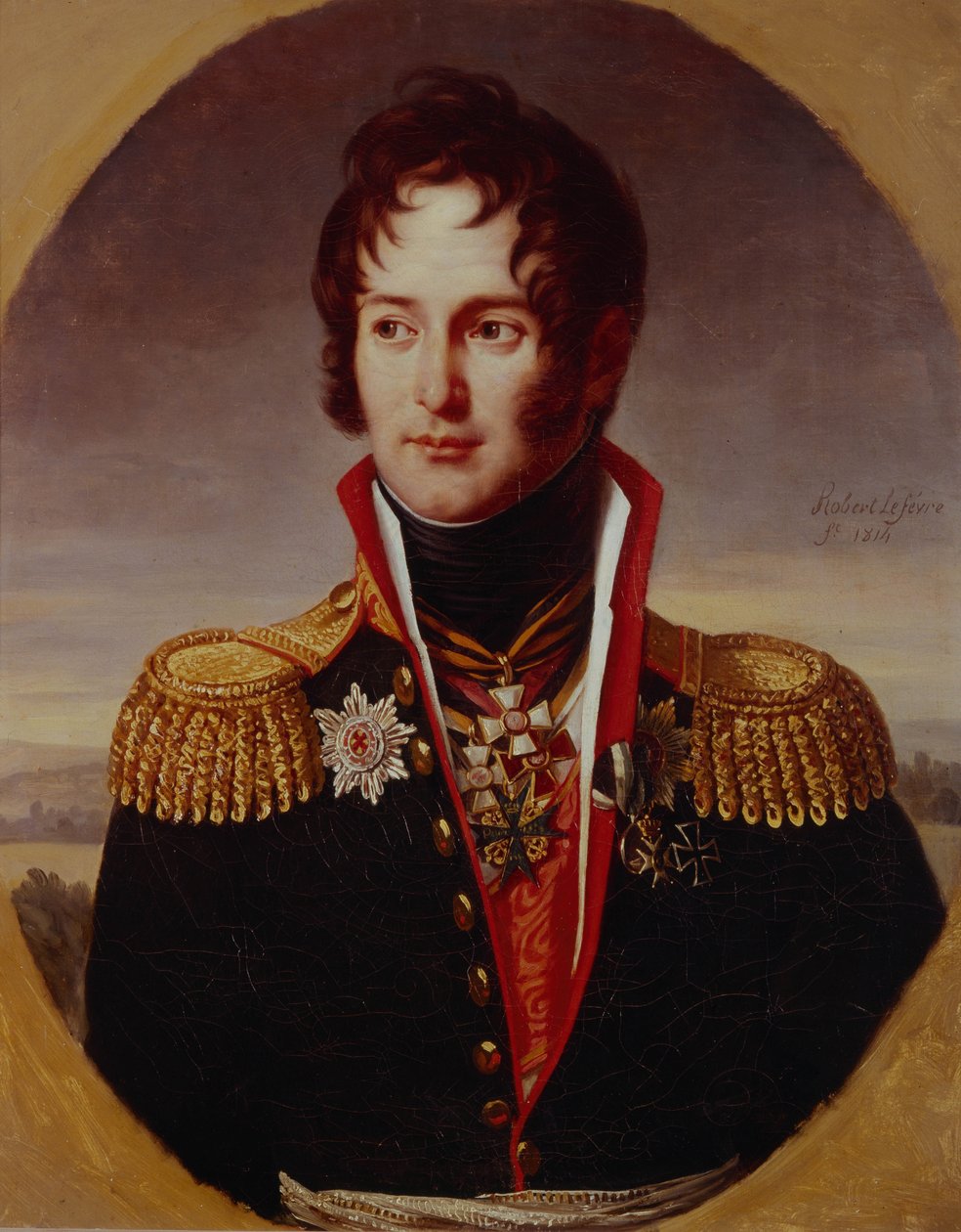 Pjotr Aleksandrovich Chicherinin muotokuva 1778-1848, 1814 tekijältä Robert Lefevre