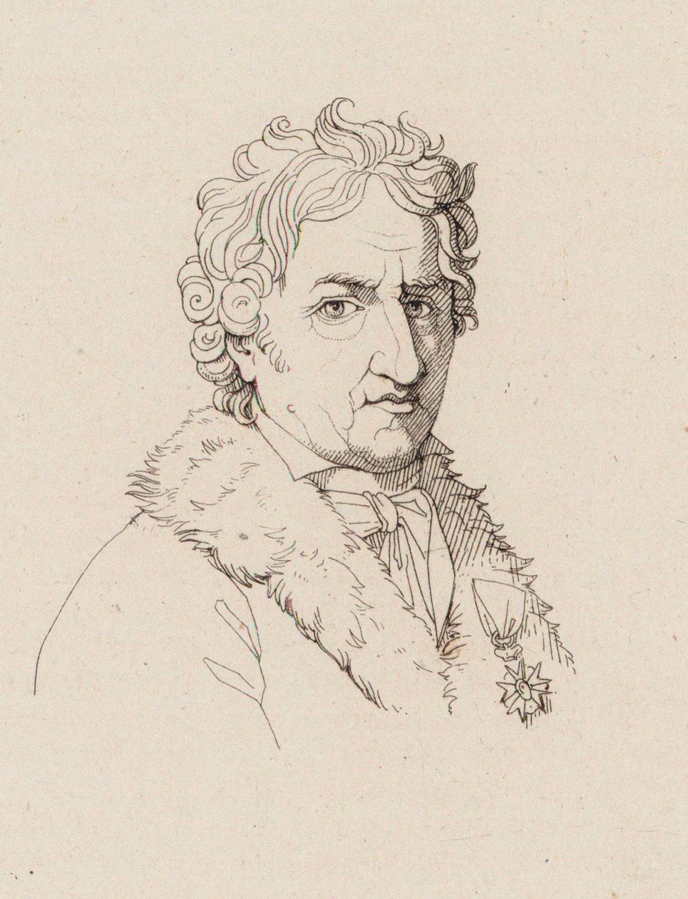 Muotokuva säveltäjä Pierre-Alexandre Monsignysta 1729-1817, n. 1810. tekijältä Robert Lefevre