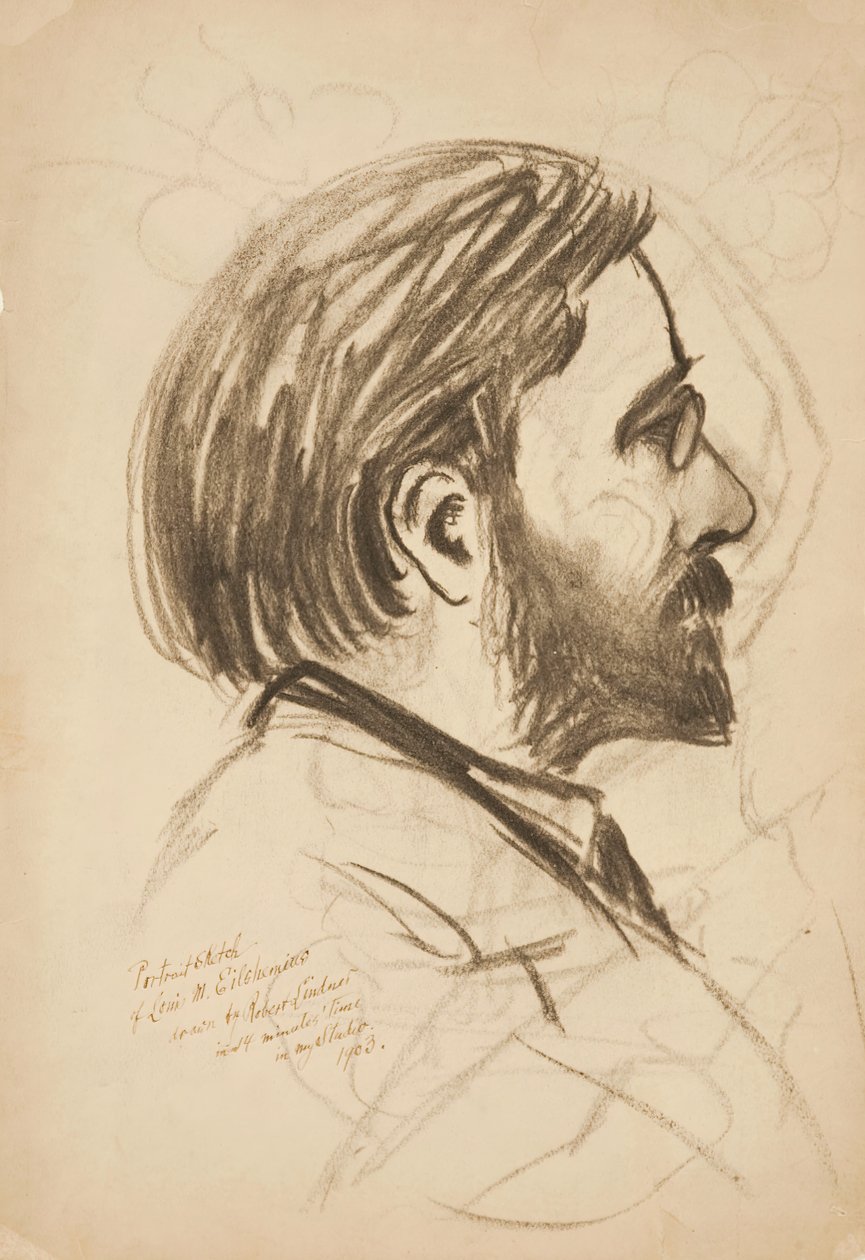 Muotokuvaluonnos Louis M. Eilshemiuksesta, 1903. tekijältä Robert Lindner