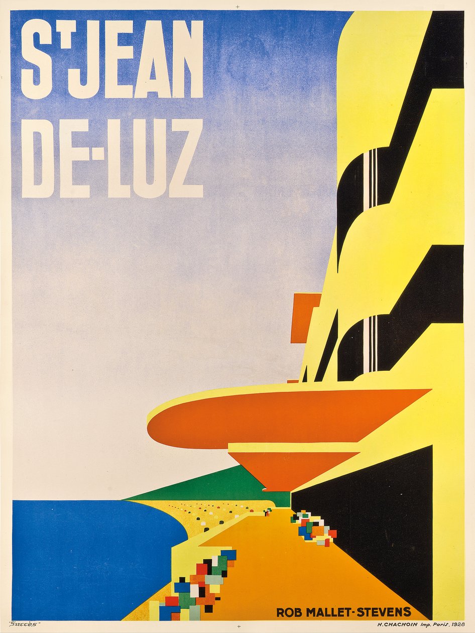 Mainosjuliste Saint-Jean-de-Luz, 1928 tekijältä Robert Mallet Stevens