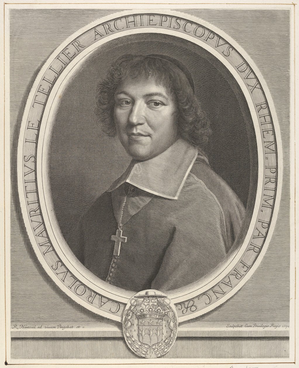 Charles-Maurice le Tellier, 1671. tekijältä Robert Nanteuil