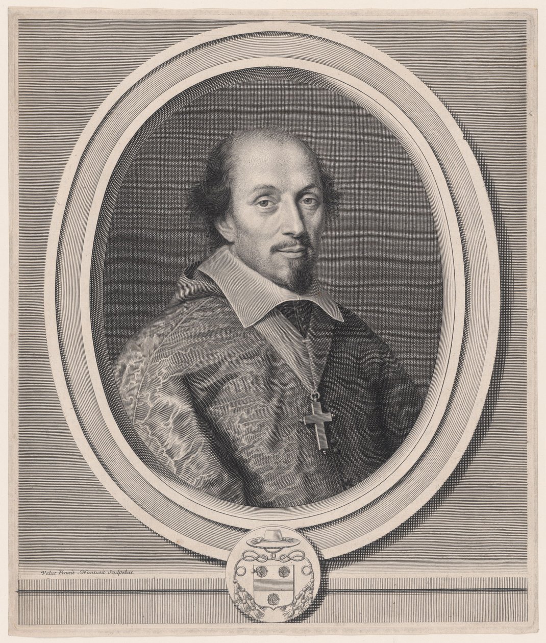 François Mallier du Houssay, Troyesin piispa (Bishop of Troyes) tekijältä Robert Nanteuil