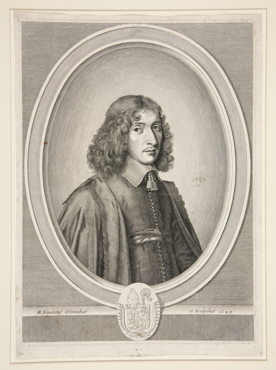 François Molé, Bordeaux’n Sainte-Croix’n apotti, myöhemmin pyyntöjen käsittelijä (Abbot of Sainte-Croix of Bordeaux, then Master of Requests) (1625–1712) tekijältä Robert Nanteuil