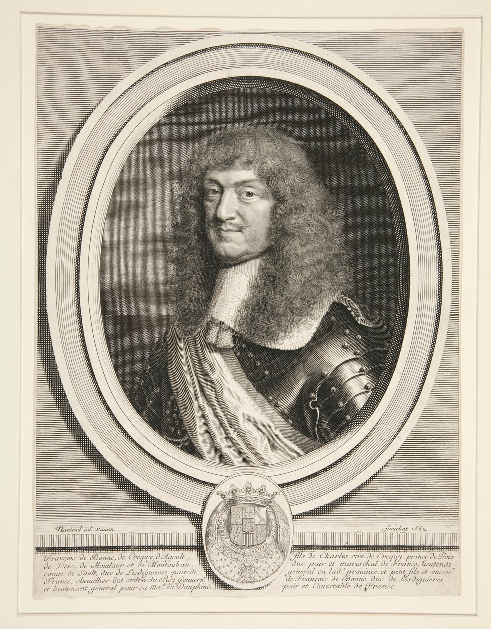 Francois de Bonne, Le Mar?chal de Cr?qui, duc de Lesdigui?res (Cr?quin marsalkka, Lesdigui?resin herttua) (1624-1687) tekijältä Robert Nanteuil