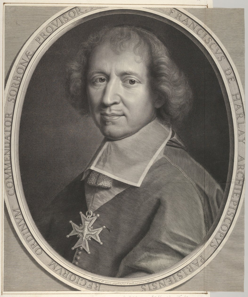 François de Harlay de Champvallon tekijältä Robert Nanteuil