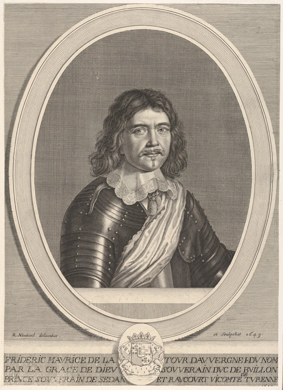 Frédéric-Maurice de la Tour dAuvergne, Bouillonin herttua, 1649. tekijältä Robert Nanteuil