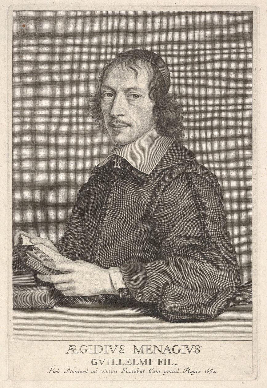 Gilles Menage, n. 1652. tekijältä Robert Nanteuil