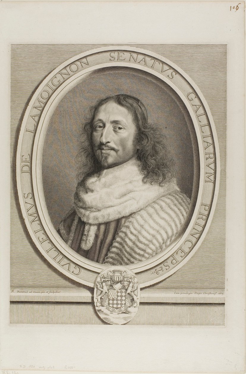 Guillaume de Lamoignon tekijältä Robert Nanteuil
