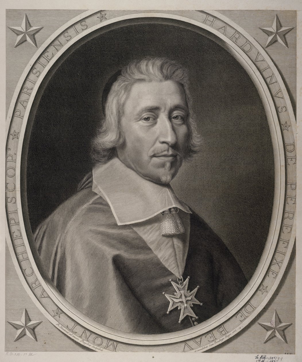Hardouin de Péréfixe de Beaumont, Pariisin arkkipiispa. 1665. tekijältä Robert Nanteuil