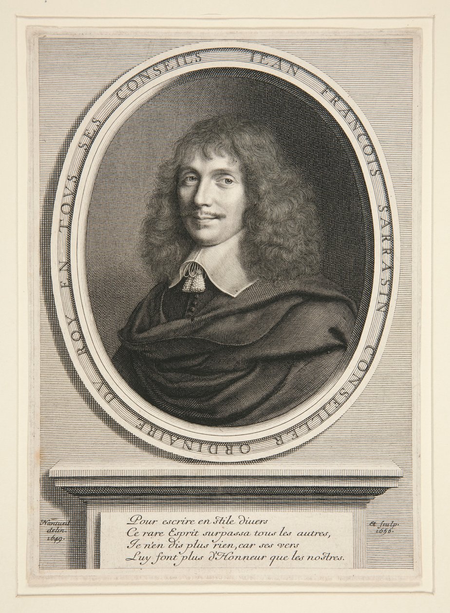 Jean-François Sarrasin, Kirjeiden mies tekijältä Robert Nanteuil