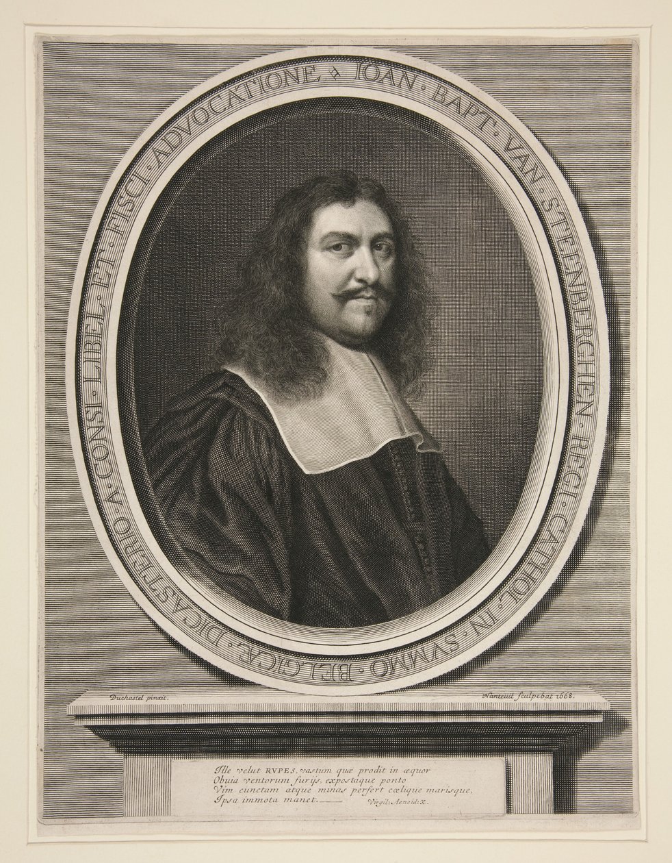Jean Baptiste van Steenberghen, kuninkaan neuvonantaja Flanderin neuvostossa tekijältä Robert Nanteuil