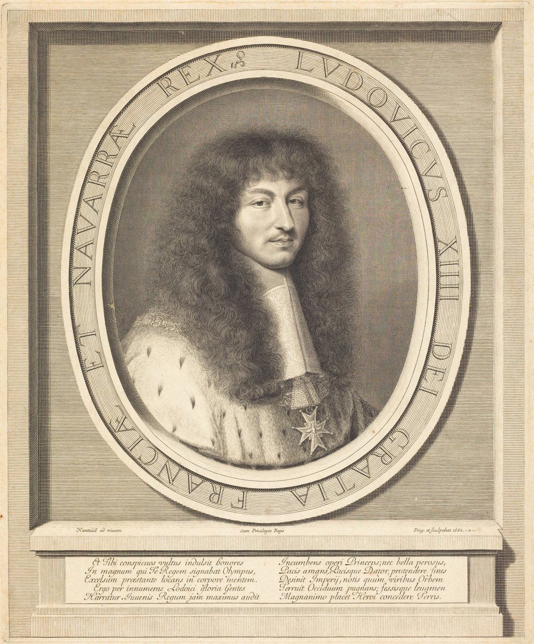 Ludvig XIV tekijältä Robert Nanteuil