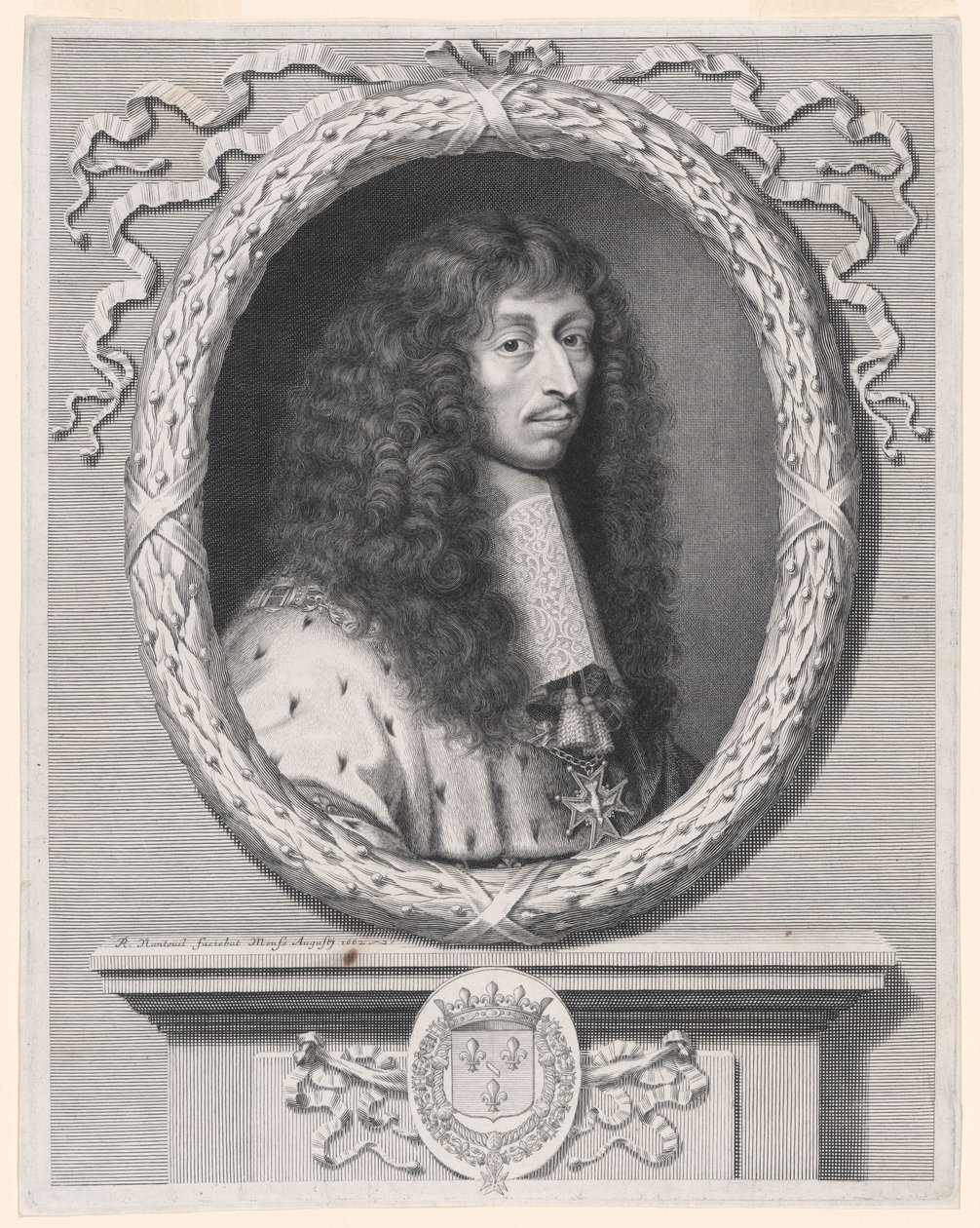 Louis de Bourbon, toinen tämänniminen, Condén prinssi, lisänimeltään Monsieur le Prince (Louis II de Bourbon, Condén prinssi, lisänimeltään Monsieur le Prince) (1621-1686) tekijältä Robert Nanteuil