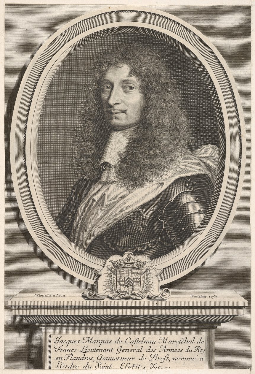 Marsalkka de Castelnau, n. 1658. tekijältä Robert Nanteuil
