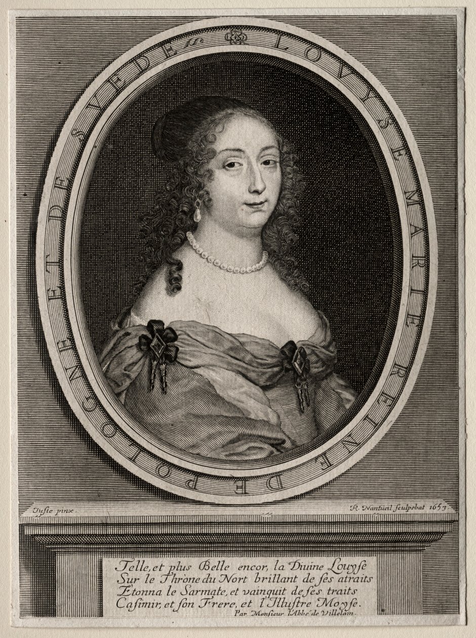 Marie Louise de Gonzague, Puolan kuningatar, 1653. tekijältä Robert Nanteuil
