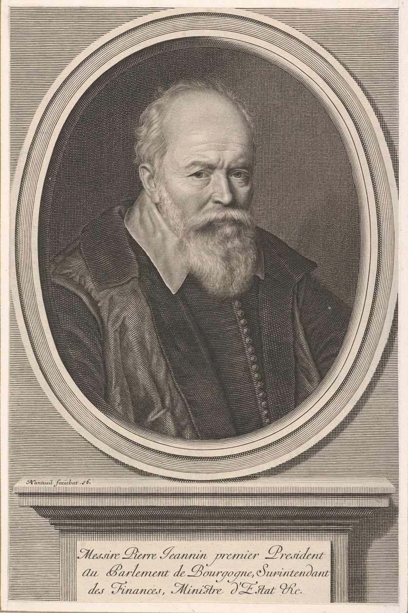 Pierre Jeannin, n. 1656. tekijältä Robert Nanteuil