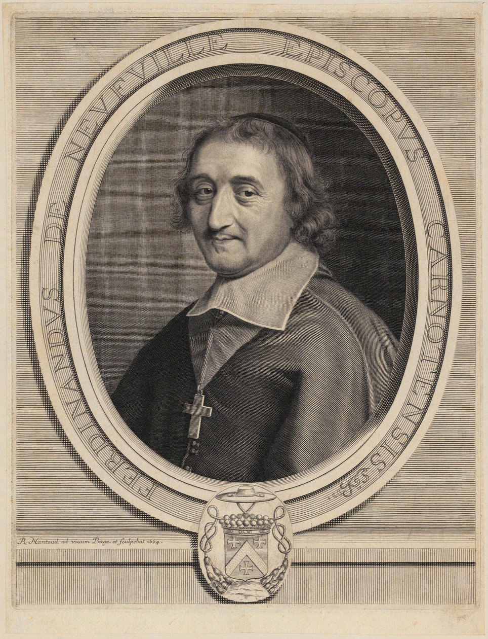 Ferdinand de Neufville de Villeroyn muotokuva tekijältä Robert Nanteuil