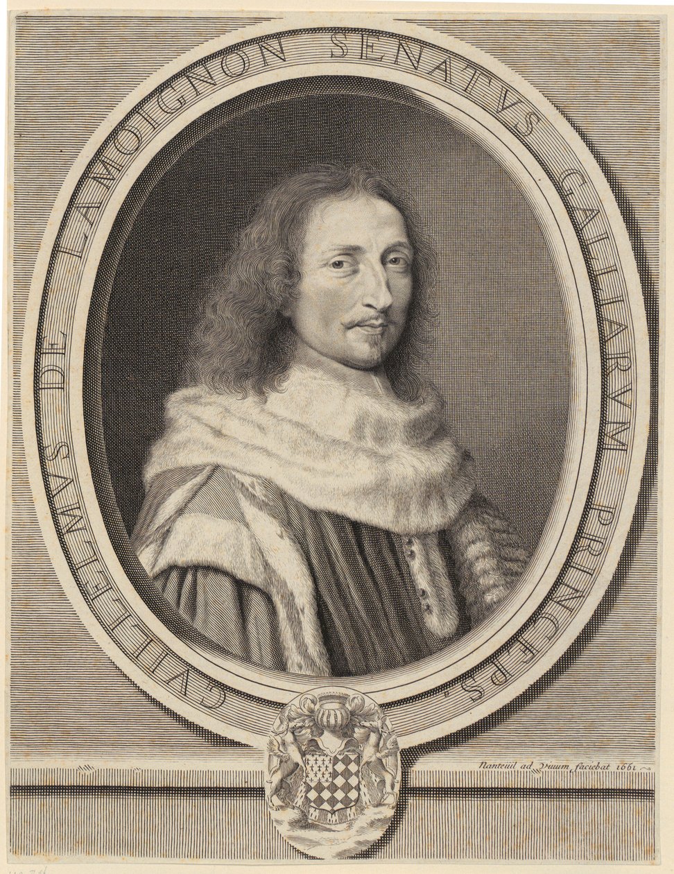 Guillaume de Lamoignonin muotokuva tekijältä Robert Nanteuil