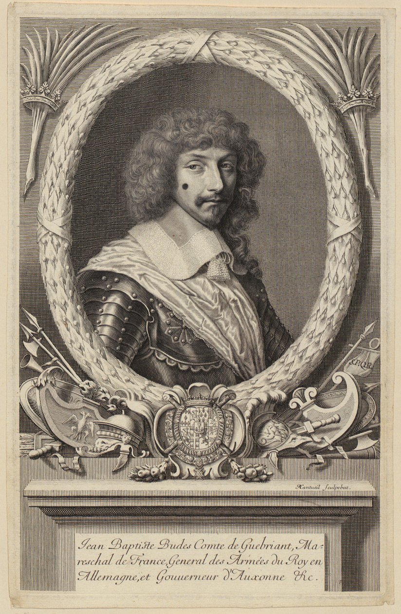 Jean Baptiste Budes de Guébriantin, Ranskan marsalkan, muotokuva tekijältä Robert Nanteuil