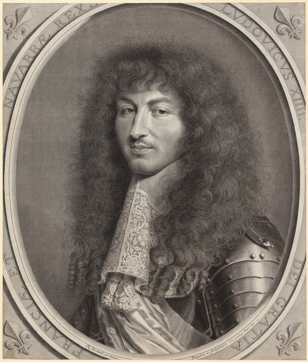 Ludvig XIV:n muotokuva tekijältä Robert Nanteuil