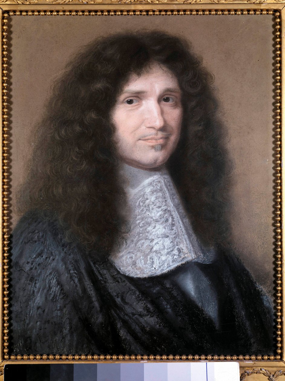 Jean Baptiste (Jean-Baptiste) Colbertin (1619-1683) muotokuva, Robert Nanteuilin (1623-1678) Ludvig XIV:n pastellimaalauksen rahoittaja 1676 su. 0,52 x 0,44 m. Chantilly, Conde-museo - Jean Baptiste (Jean-Baptiste) Colbertin (1619-1683), M muotokuva tekijältä Robert Nanteuil
