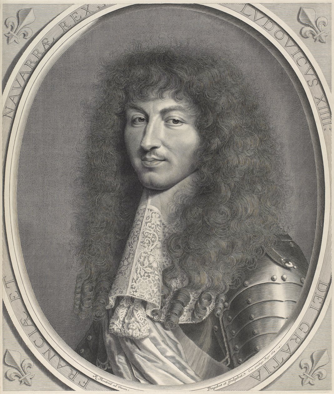 Ludvig XIV:n muotokuva tekijältä Robert Nanteuil