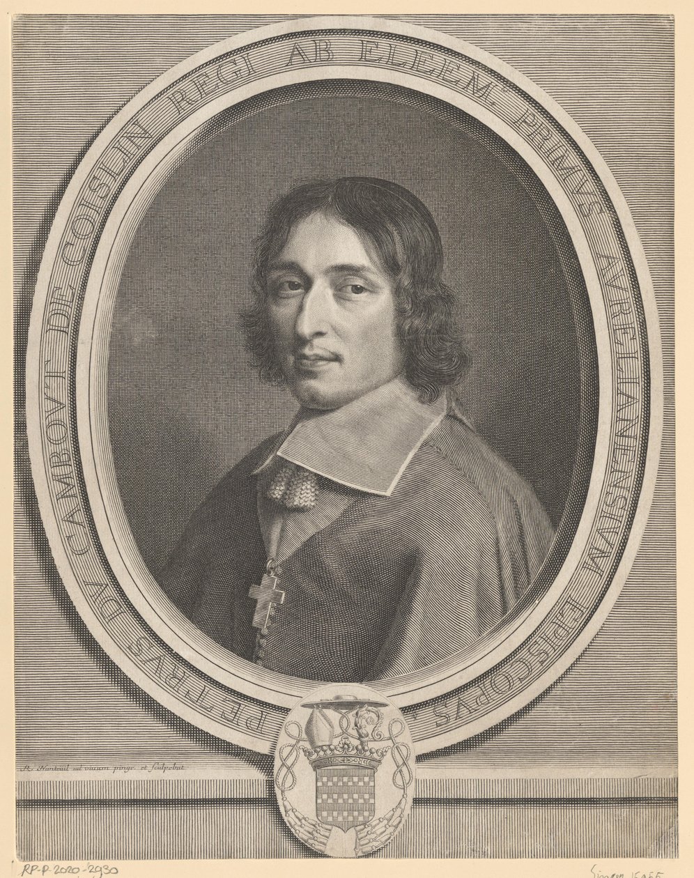 Pierre de Cambout de Coislinin muotokuva tekijältä Robert Nanteuil