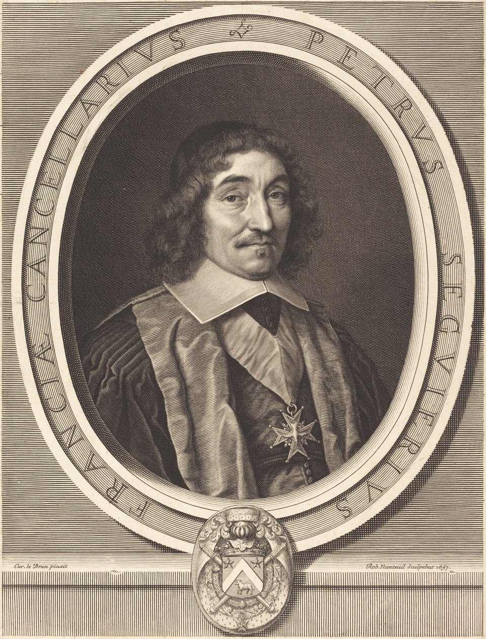 Kansleri Pierre Seguier tekijältä Robert Nanteuil after Charles Le Brun
